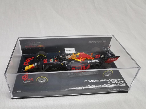 Aston Martin Red Bull Racing RB16 Winner Silverstone 2020 ( 70th Anniversary GP 2020 ) Max Verstappen 1-43 Minichamps Limited 504 Pieces