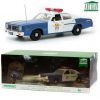 Dodge Monaco 1978 "Camp Crystal Lake Police" Wit / Blauw 1-18 Greenlight Collectibles