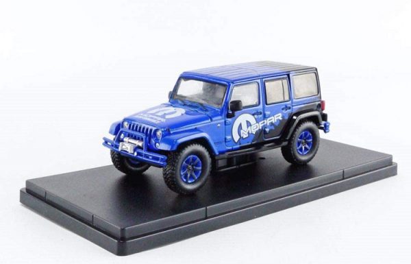 Jeep Wrangler Unlimited 2012 "MOPAR" Off-Road Edition Blauw 1-43 Greenlight Collectibles