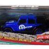 Jeep Wrangler Unlimited 2012 "MOPAR" Off-Road Edition Blauw 1-43 Greenlight Collectibles