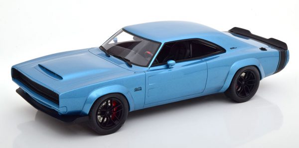 Dodge Super Charger Sema Concept 1968 Blauw Metallic / Zwart 1-18 GT Spirit Limited 999 Pieces