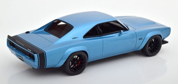 Dodge Super Charger Sema Concept 1968 Blauw Metallic / Zwart 1-18 GT Spirit Limited 999 Pieces