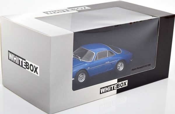 Renault Alpine A110 1300 Blauw Metallic 1-24 Whitebox