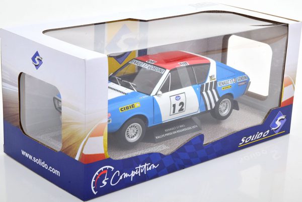 Renault 17 Gordini 1974 Rallye Press on Regardless #12 J.L.Therier 1-18 Solido