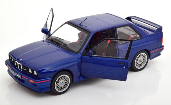 BMW M3 E30 Coupe 1990 Blauw 1-18 Solido
