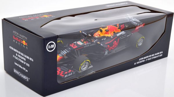 Aston Martin Red Bull Racing RB16 3rd Place Styrian GP 2020 ( Oostenrijk ) Max Verstappen 1-18 Minichamps Limited 840 Pieces