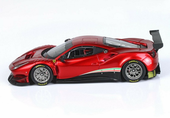 Ferrari 488 GT3 2020 Rosso Fuoco ( Red Metallic ) 1-43 BBR Models Limited 49 Pieces