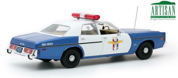 Dodge Monaco 1978 "Camp Crystal Lake Police" Wit / Blauw 1-18 Greenlight Collectibles