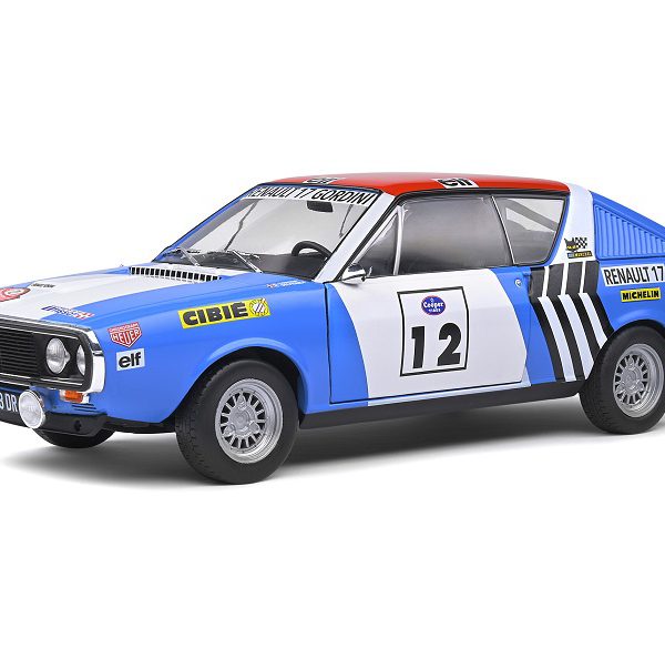 Renault 17 Gordini 1974 Rallye Press on Regardless #12 J.L.Therier 1-18 Solido