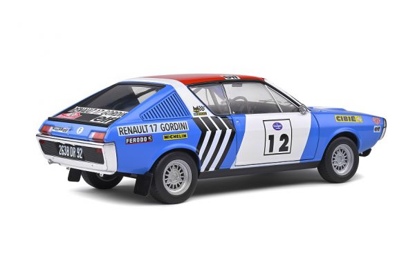 Renault 17 Gordini 1974 Rallye Press on Regardless #12 J.L.Therier 1-18 Solido