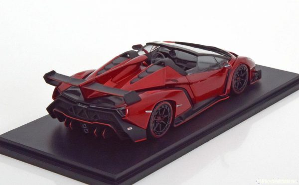 Lamborghini Veneno Roadster 2014 Rood Metallic / Zwart 1-43 Kyosho