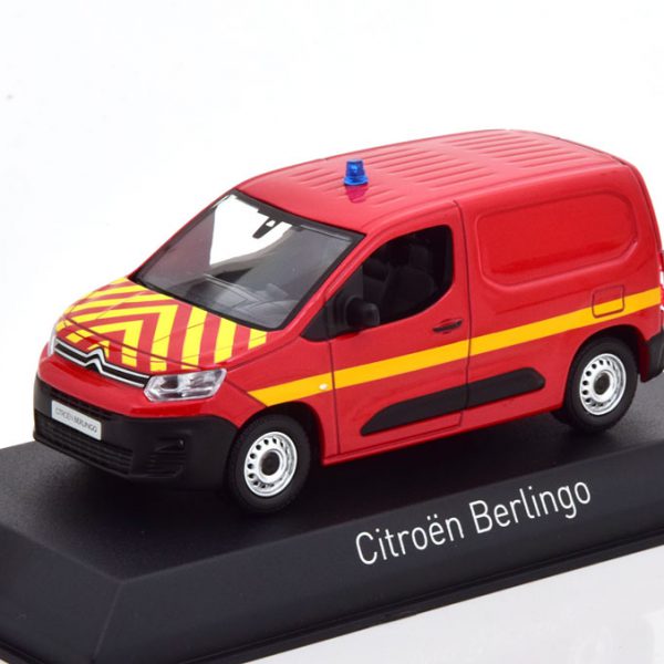 Citroen Berlingo Van 2018 "Pompiers" Rood 1-43 Norev