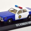 Plymouth Fury "Osage County Sheriff" 1975 Wit / Blauw 1-43 Greenlight Collectibles