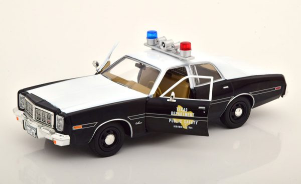Dodge Monaco 1977 "Texas Highway Patrol" Zwart / Wit 1-24 Greenlight Collectibles