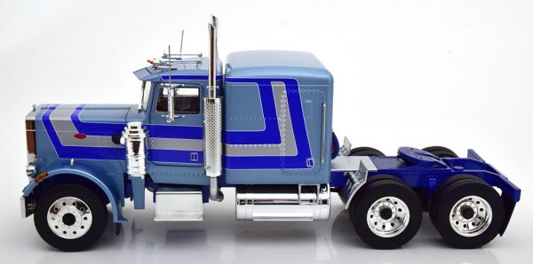 Peterbilt 359 1967 Blauw Metallic / Blauw / Zilver 1-18 Road Kings Limited 500 Pieces