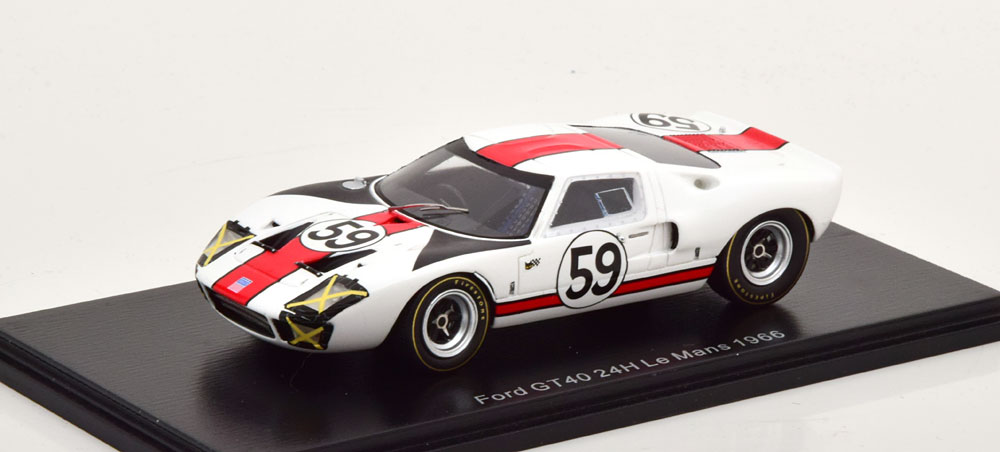 spark フォード GT40 #2 1/43 Ford GT40 No.59, 24Hrs Le Mans 1966 Scott/Revson 1-43 Spark