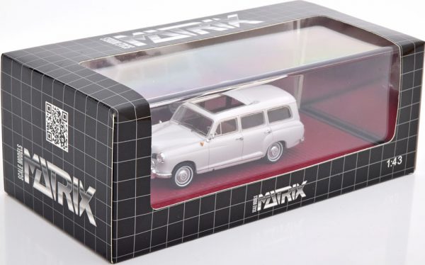 Mercedes-Benz 180D ( W120 ) Binz Kombi 1960 Lichtgrijs 1-43 Marix Scale Models Limited 408 Pieces