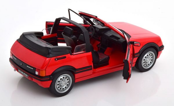 Peugeot 205 CTI Cabriolet 1989 Rood 1-18 Solido