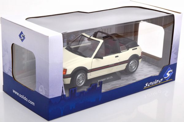 Peugeot 205 CTI Cabriolet 1989 Wit 1-18 Solido