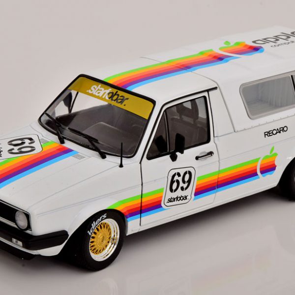 Volkswagen Caddy MK1 "Apple Computer" 1982 Wit 1-18 Solido