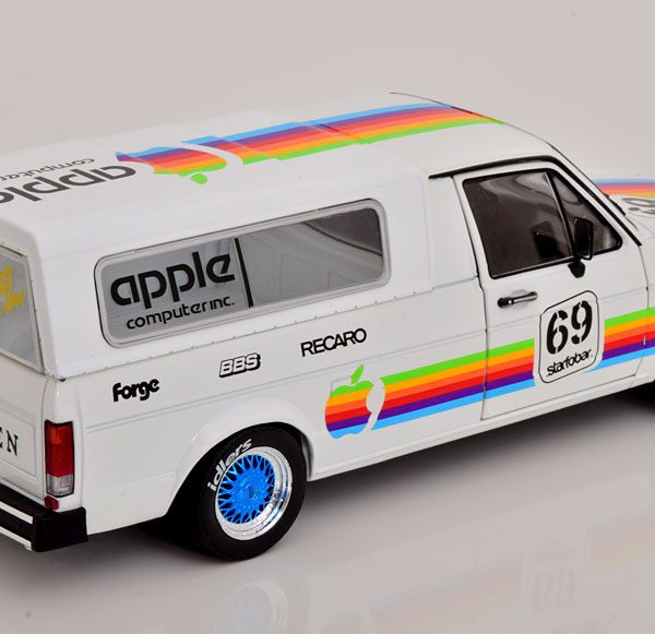 Volkswagen Caddy MK1 "Apple Computer" 1982 Wit 1-18 Solido