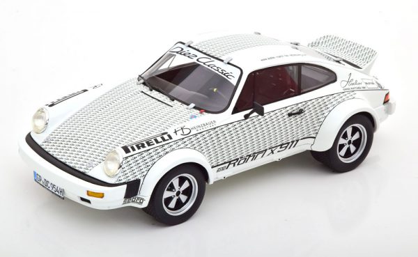 Porsche 911 Met Figuur Walter Röhrl x911 Wit / Zwart 1-18 Schuco Pro.18 Limited 911 Pieces