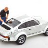 Porsche 911 Met Figuur Walter Röhrl x911 Wit / Zwart 1-18 Schuco Pro.18 Limited 911 Pieces