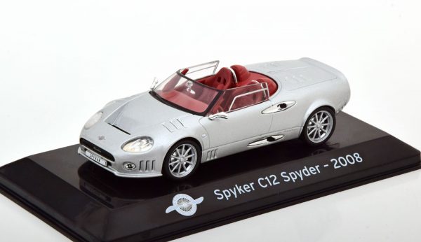 Spyker C12 Spyder 2008 Zilver 1-43 Altaya Supercars Collection