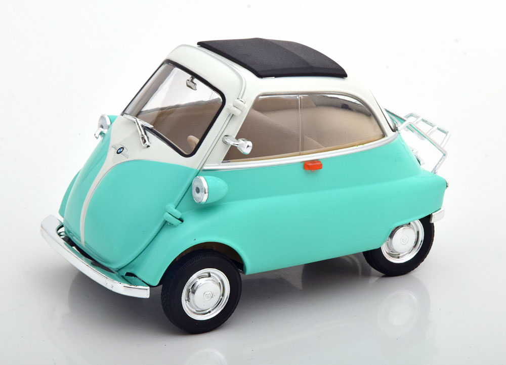 BMW Isetta 1959 Turquoise / Wit 1-18 Welly - Schuiten Autominiaturen