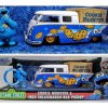 Volkswagen Pickup 1963 + Cookie Monster Figuur (Blauw) 1/24 Jada Toys