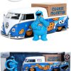 Volkswagen Pickup 1963 + Cookie Monster Figuur (Blauw) 1/24 Jada Toys