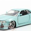 Nissan Skyline GT-R34 1999 Brian's "Fast & Furious" Lichtgroen Metallic 1:24 Jada Toys