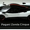 Pagani Zonda Cinque 2009 Wit / Zwart 1:43 Altaya Supercars Collection