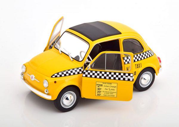 Fiat 500 L Taxi "New York City" 1965 Geel 1-18 Solido