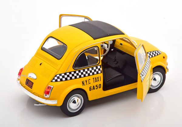 Fiat 500 L Taxi "New York City" 1965 Geel 1-18 Solido