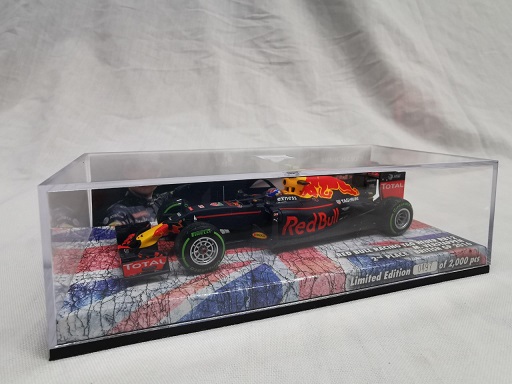 Red Bull Racing TAG Heuer RB12 Max Verstappen 2nd Place British GP 2016 Minichamps 1-43 Limited 2000 Pieces