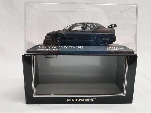 Alfa Romeo 155 V6 TI 1993 Homologation in Black 1-43 Minichamps ( Made for Kysoho ) Exclusive for Japan Limited 1536 Pieces