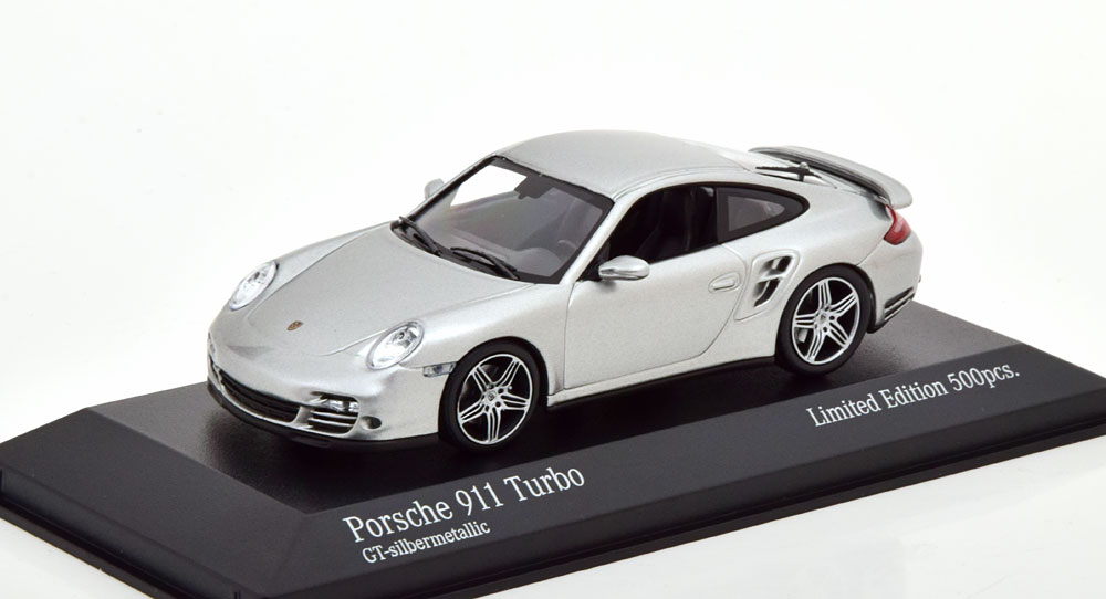 Porsche 911 (997) Turbo 2006 Zilver Metallic 1-43 Minichamps