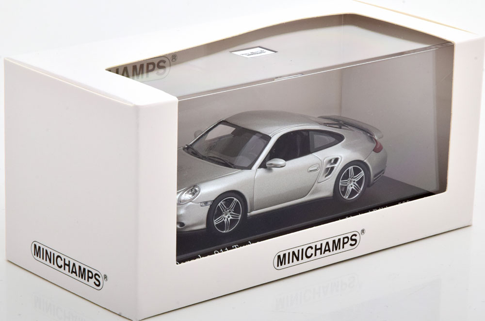 Porsche 911 (997) Turbo 2006 Zilver Metallic 1-43 Minichamps