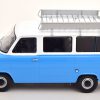 Ford Transit MKI 1965 ( Inkl. Dakdrager ) Blauw / Wit 1-18 KK Scale ( Metaal )