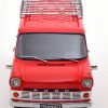 Ford Transit MK1 1965 met dakdrager Rood 1-18 KK Scale ( Metaal )