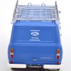 Ford Transit MKI 1970 "Ford Kundendienst" ( inkl. Dak Drager) Blauw 1-18 KK Scale ( Metaal )