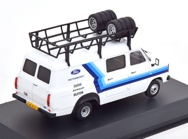 Ford Transit MKII "Ford Rally Assistance" 1979 Wit / Blauw 1-43 Ixo Models