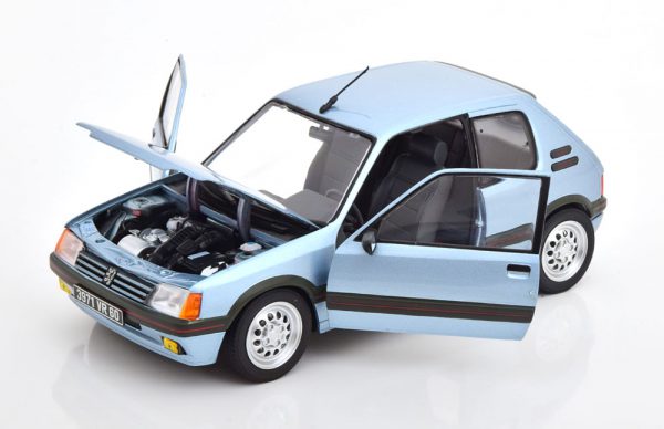 Peugeot 205 GTI 1.6 1988 Blauw Metallic 1-18 Norev