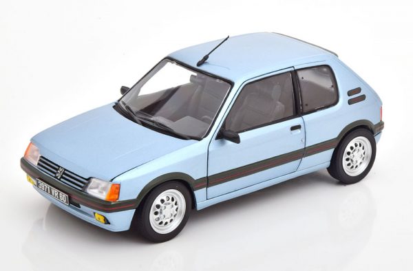 Peugeot 205 GTI 1.6 1988 Blauw Metallic 1-18 Norev