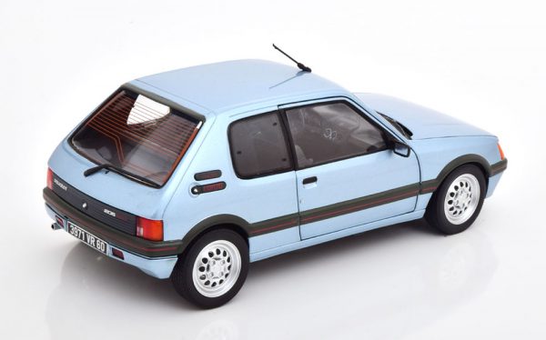 Peugeot 205 GTI 1.6 1988 Blauw Metallic 1-18 Norev