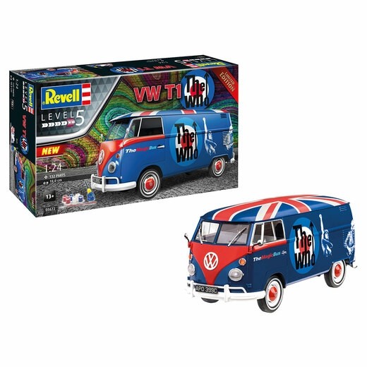 Volkswagen T1 Bus - The Who - Gift Set Plastic kit 1:24 Revell Bouwdoos