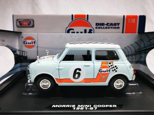 Morris Mini Cooper 1961-67 #6 Gulf 1-18 Motormax