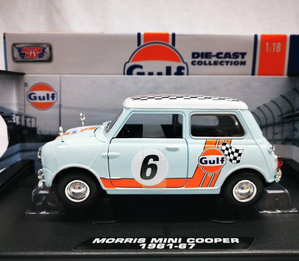 Morris Mini Cooper 1961-67 #6 Gulf 1-18 Motormax
