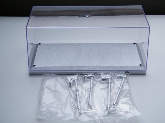 AZEYN Doorzichtige Acrylen Vitrine met Licht Verlichting, 3/4/5/6 Laags Stofdichte Bescherming LED Displaykast voor Miniaturen, Modelauto's, Actiefiguren (Zwart, 3 Laags-32x18x23cm